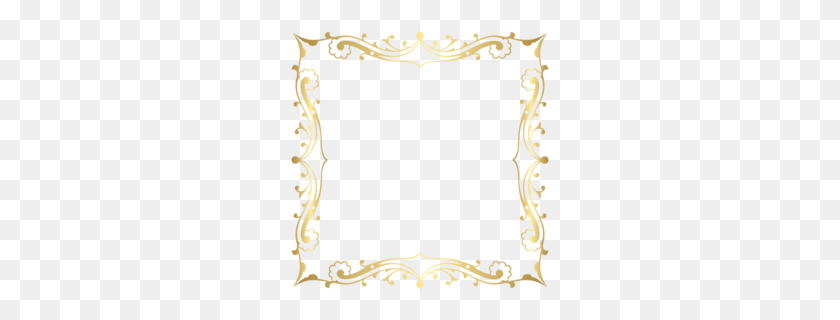 260x260 Wood Lace Borders Clipart - Lace Border PNG