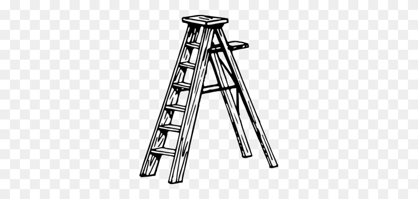 279x340 Wood Ladder Drawing Lumber Cartoon - Wooden Stake Clipart