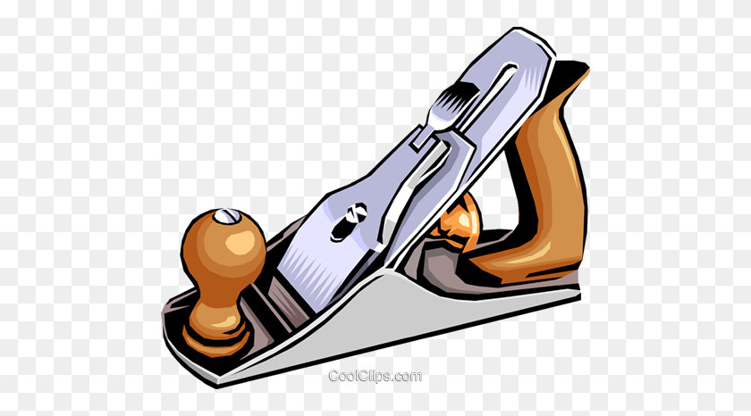 480x406 Wood Plane Royalty Free Vector Clip Art Illustration - Plane Clipart PNG