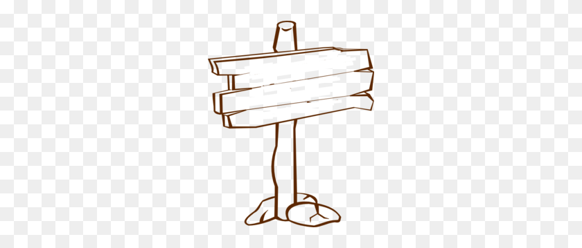 240x299 Wood Sign Post Blank Clip Art Party - Revising Clipart