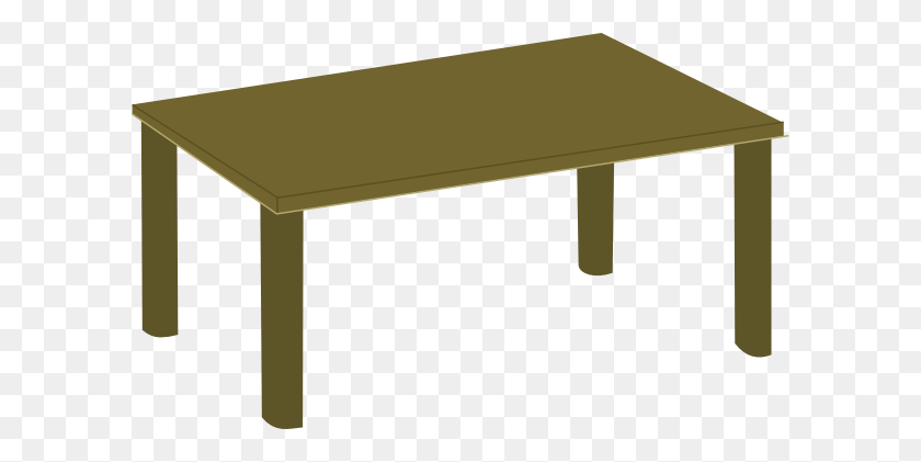 600x361 Wood Table Clip Art - Wood Table PNG