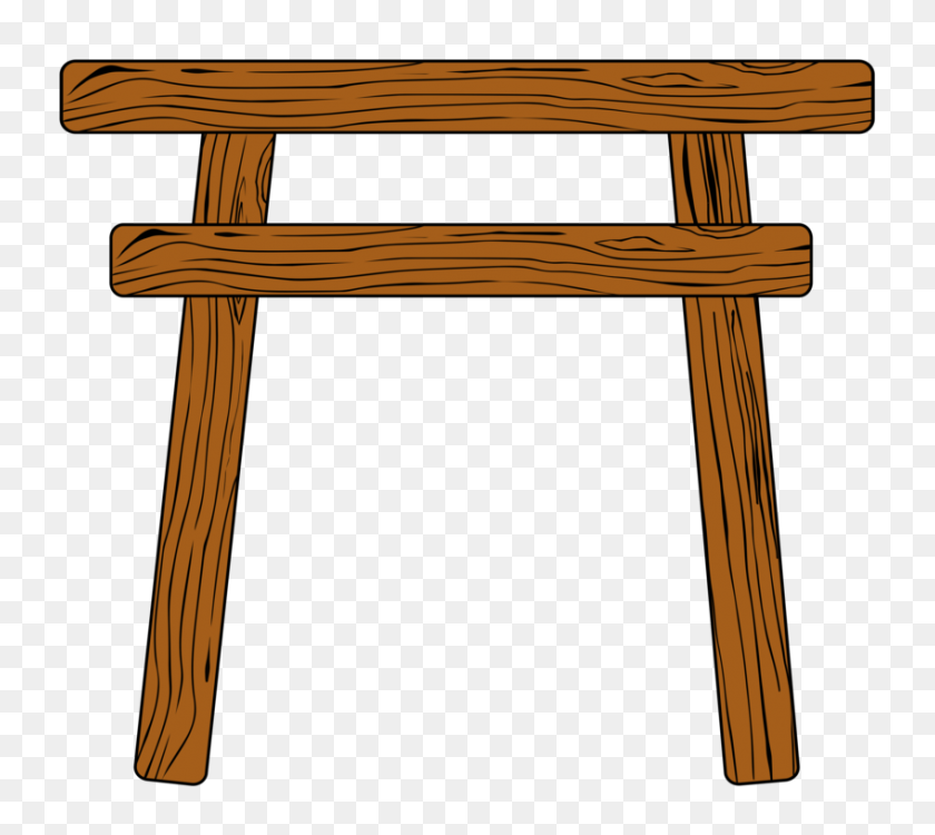 847x750 Wood Table Torii Gate Chair - Table And Chair Clipart