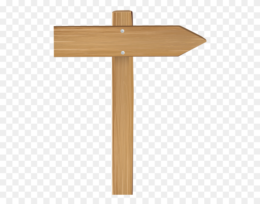 503x600 Wooden Arrow Sign Png Clip Art - Plank Clipart