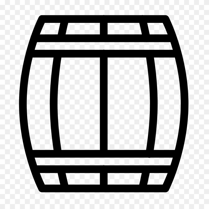 1600x1600 Wooden Beer Keg Icon - Keg PNG