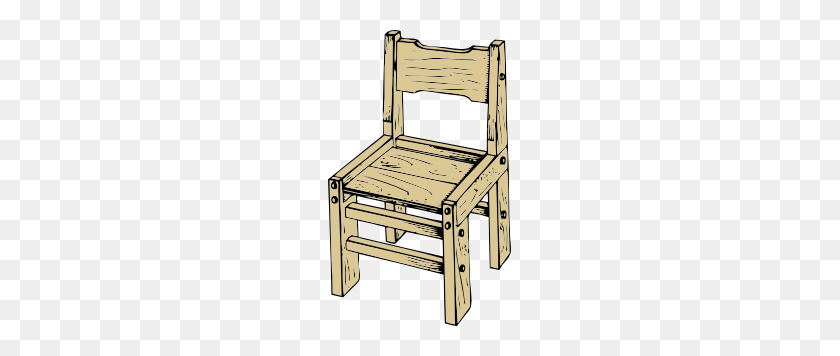183x296 Wooden Chair Clip Art - Chair Clipart Black And White