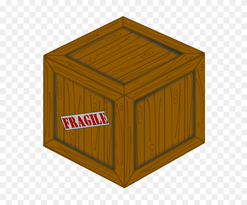 555x637 Wooden Crate Clip Art - Crate Clipart