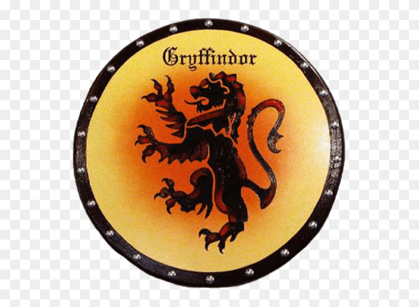 555x555 Escudo De Madera De La Casa De Gryffindor - Gryffindor Png