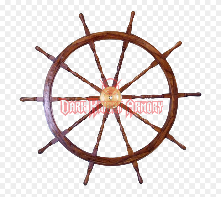 692x692 Wooden Inch Ship Wheel - Ship Wheel PNG