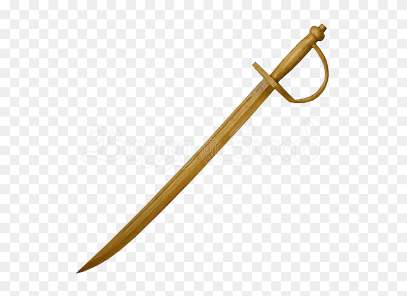 550x550 Wooden Pirate Sword - Pirate Sword PNG