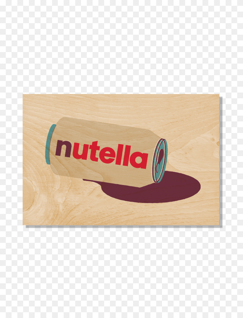 1500x2000 Wooden Postcard Woodhi - Nutella PNG
