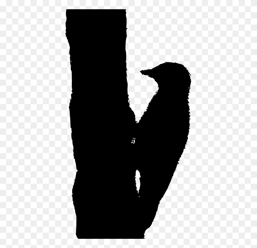 412x750 Woodpecker Drawing Black And White Bird Sparrow - Sparrow Clipart