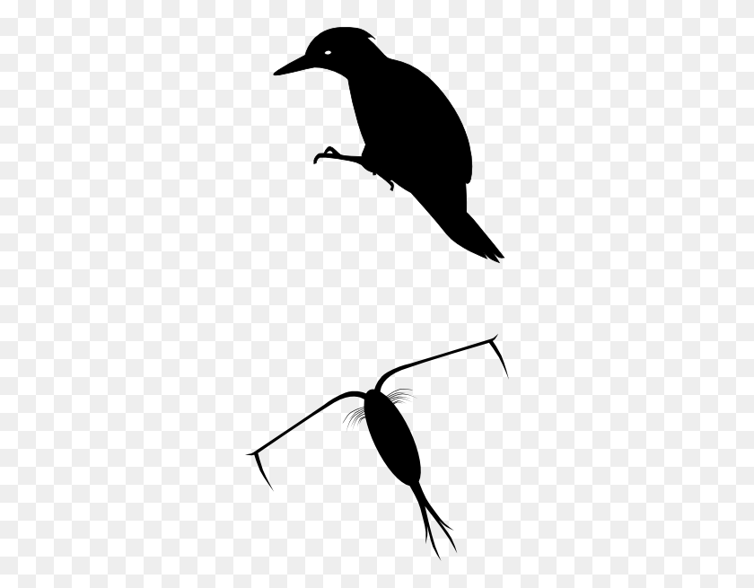 294x595 Woodpecker Silhoutte Clip Art - Woodpecker Clipart