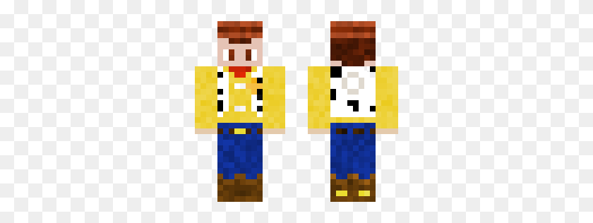 288x256 Woody Minecraft Piel - Woody Toy Story Png