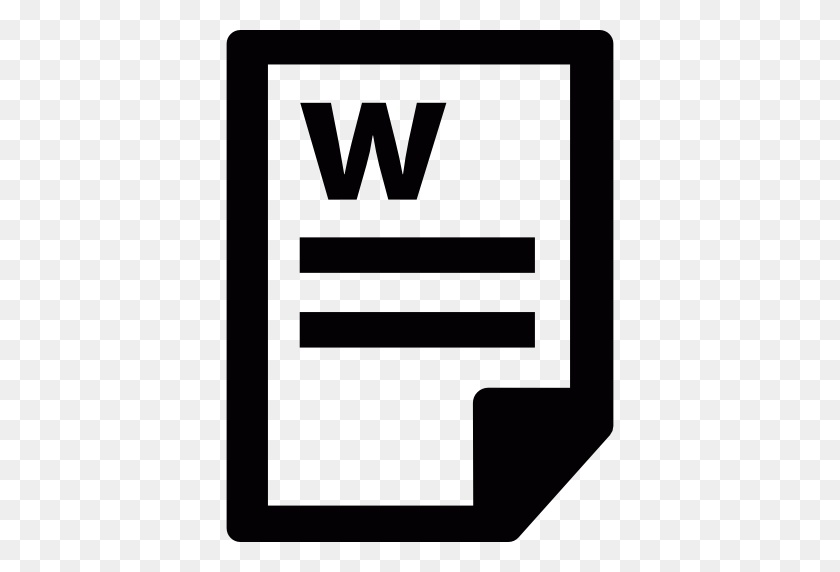 512x512 Word Document - Word Icon PNG