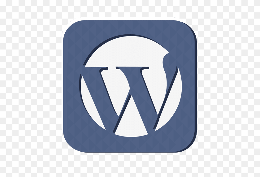512x512 Wordpress Rubber Icon - Wordpress Logo PNG