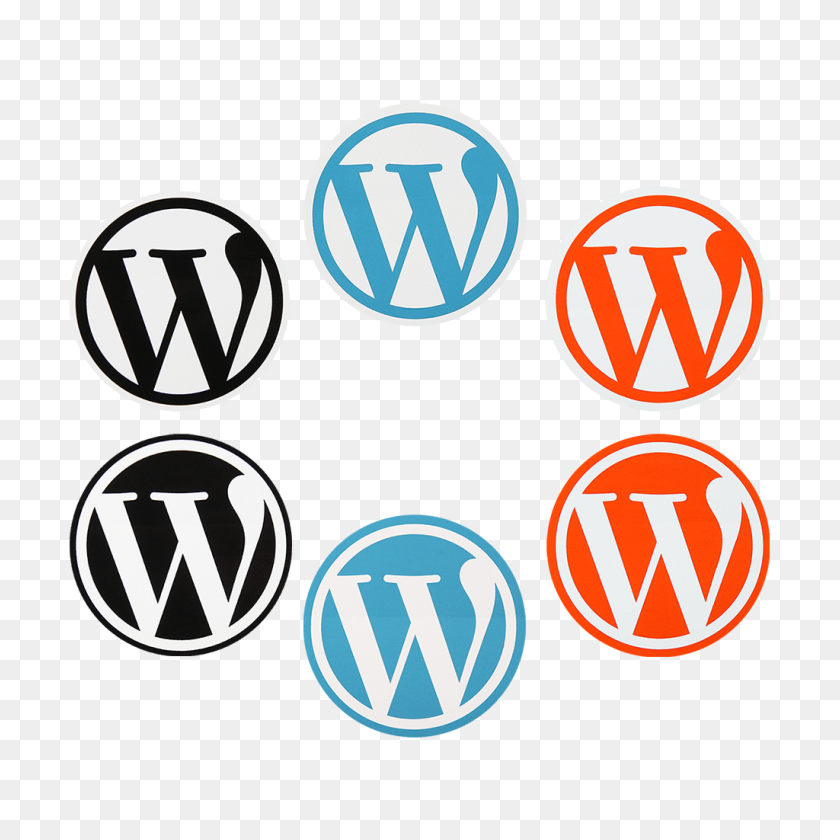 1024x1024 Wordpress Etiqueta Engomada De La Tienda Swag De Wordpress - Logotipo De Wordpress Png