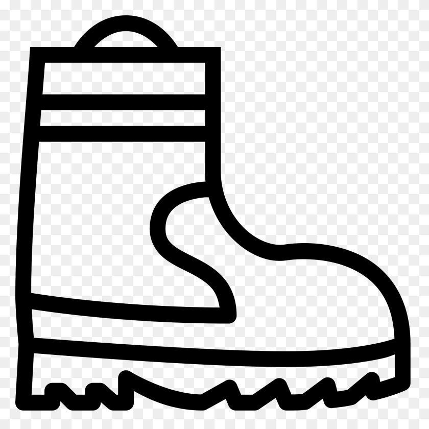 1600x1600 Work Boot Icon - Firefighter Boots Clipart