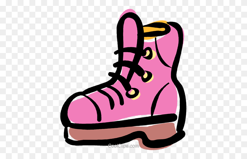 429x480 Work Boots Royalty Free Vector Clip Art Illustration - Work Boot Clipart