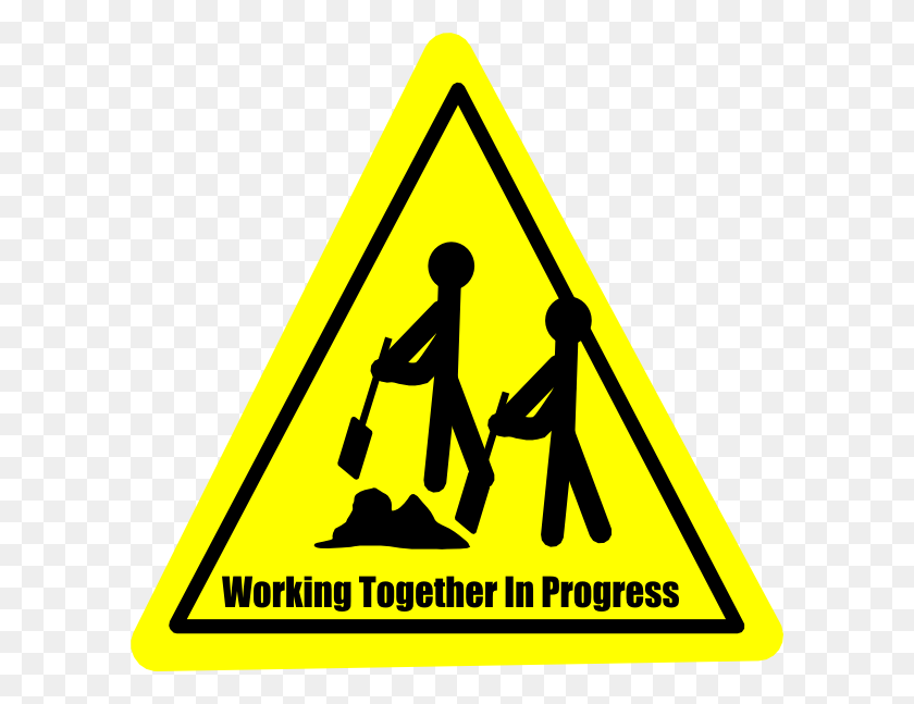600x587 Trabajar Juntos En Progreso Clipart - Work In Progress Clipart