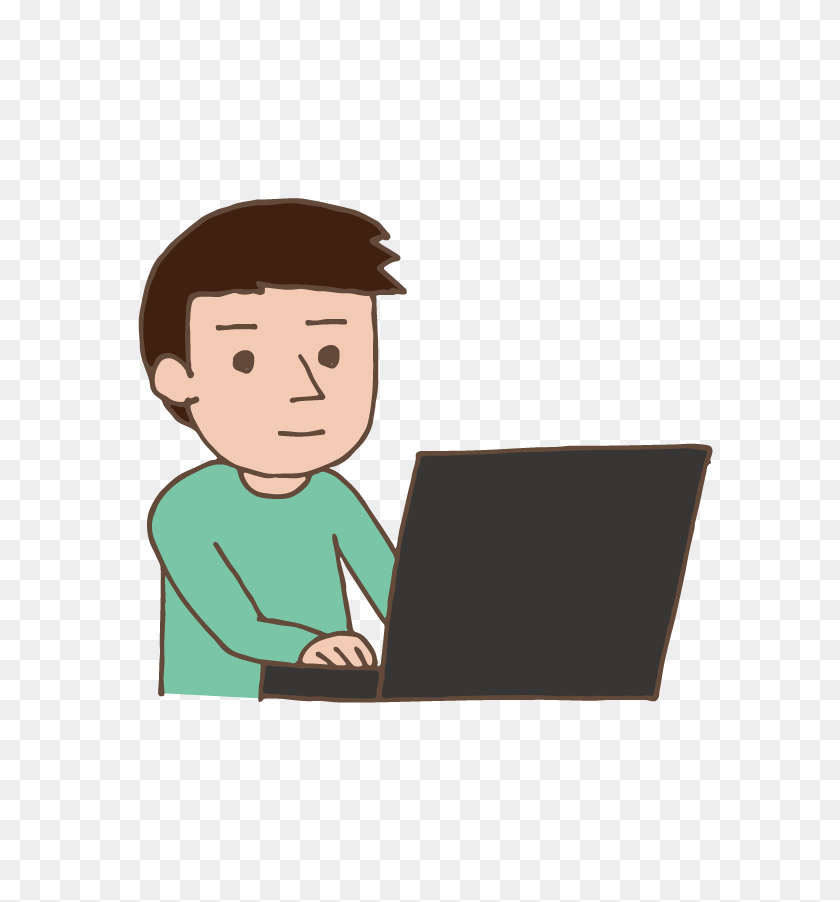 595x842 Worker Free Illust Net - Young Man Clipart