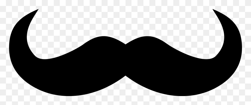 2783x1043 World Beard And Moustache Championships Handlebar Moustache Clip - Black Mustache Clipart