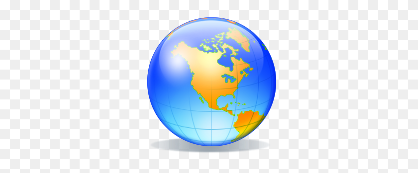 288x288 World Globe Clipart - Earth Globe Clipart