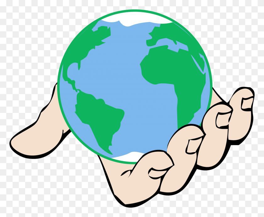 2400x1945 World In Hands Clip Art - Cupped Hands Clipart