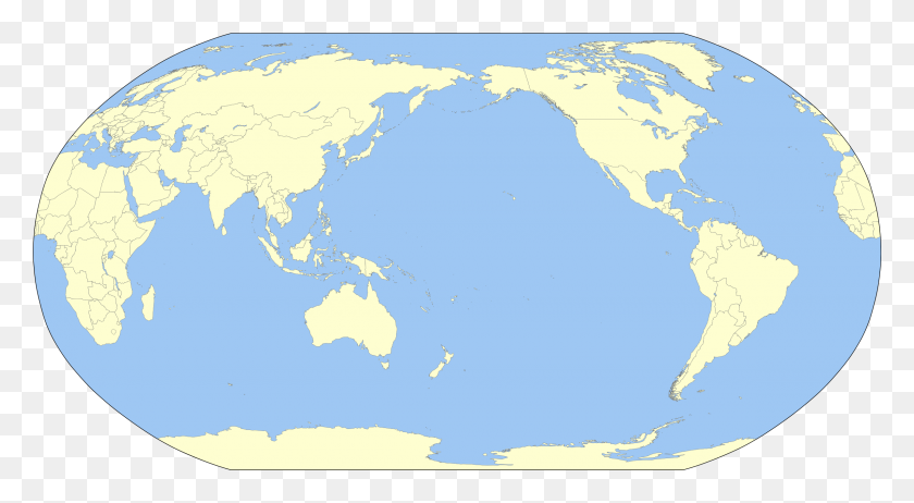 2400x1239 World Map - World Map PNG
