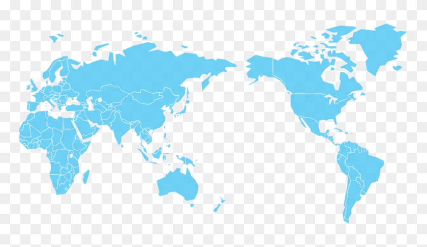 1024x558 World Map Png Vector, Clipart - World Map Vector PNG