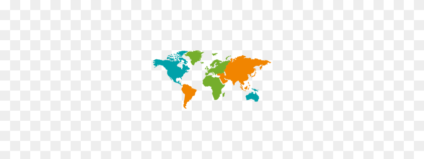 256x256 Mapa Del Mundo Png