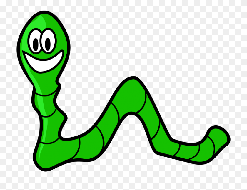 800x600 Worm Clip Art - Worm Clipart Black And White