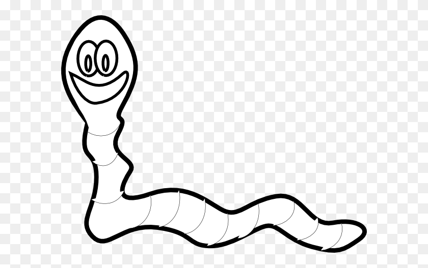 600x467 Worm Clip Art - Worm Clipart Black And White