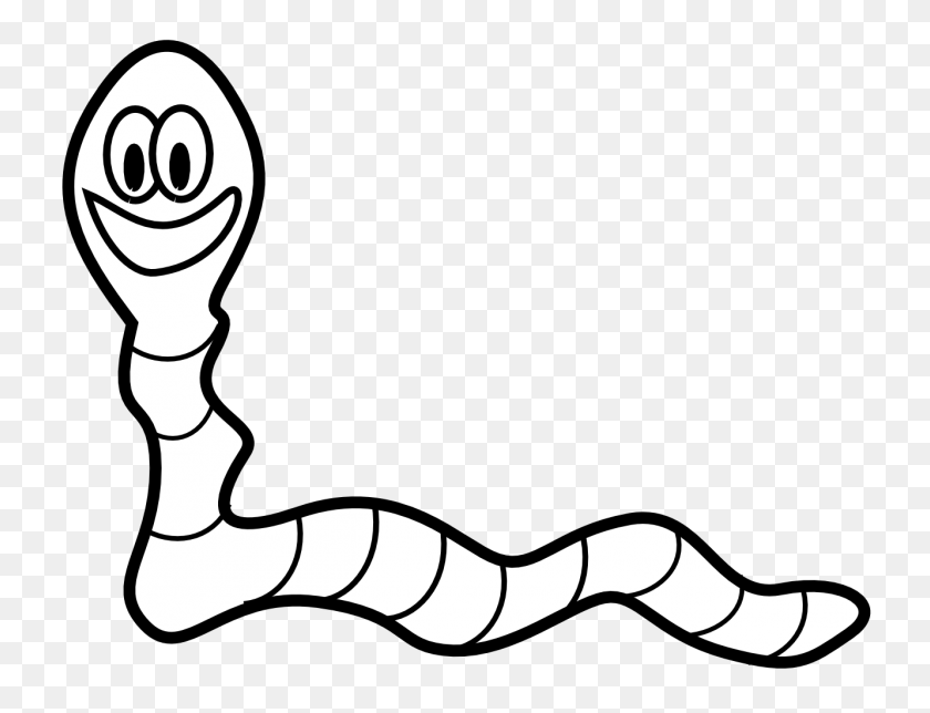 1331x998 Worm Clip Art - Book Clipart Black And White