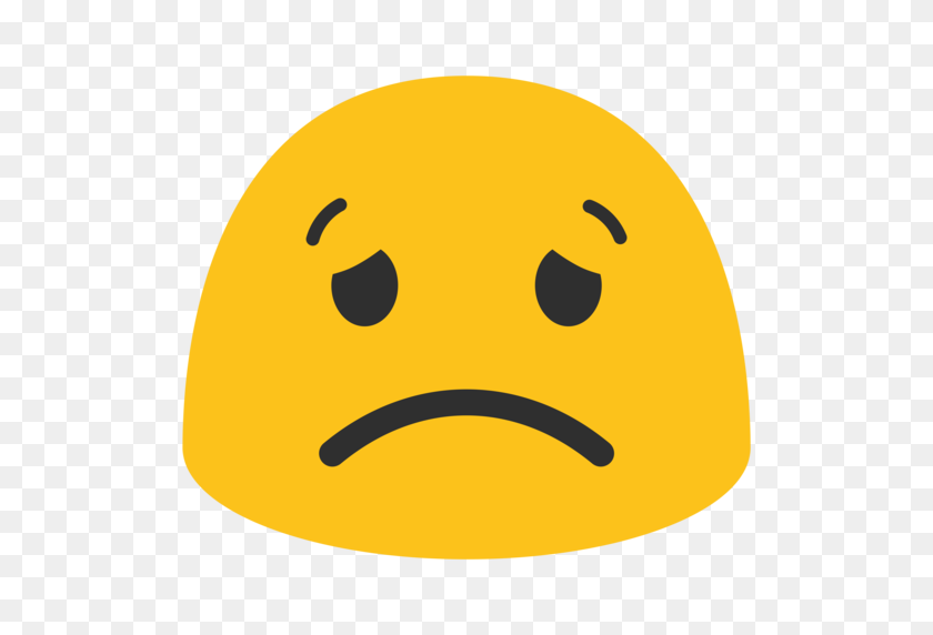 512x512 Worried Face Emoji - Worried Emoji PNG
