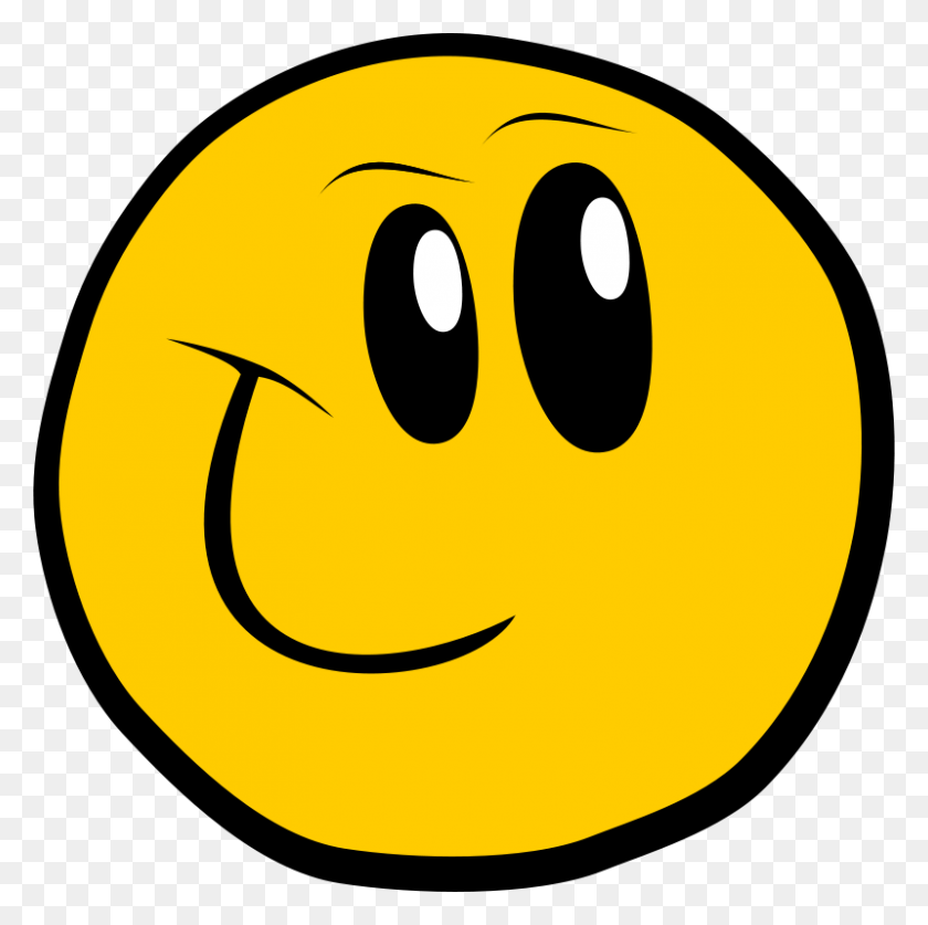 800x797 Worried Smiley Face - Surprised Face Clipart