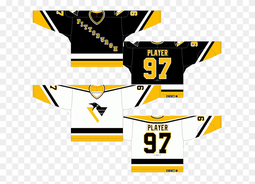 636x548 Worst To First Jerseys Pittsburgh Penguins - Pittsburgh Penguins Logo PNG