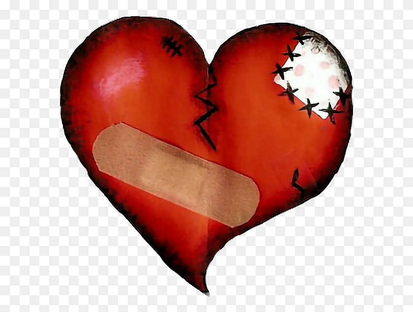 596x574 Woundedheart Heart Wound Wound Plaster - Wound Clipart