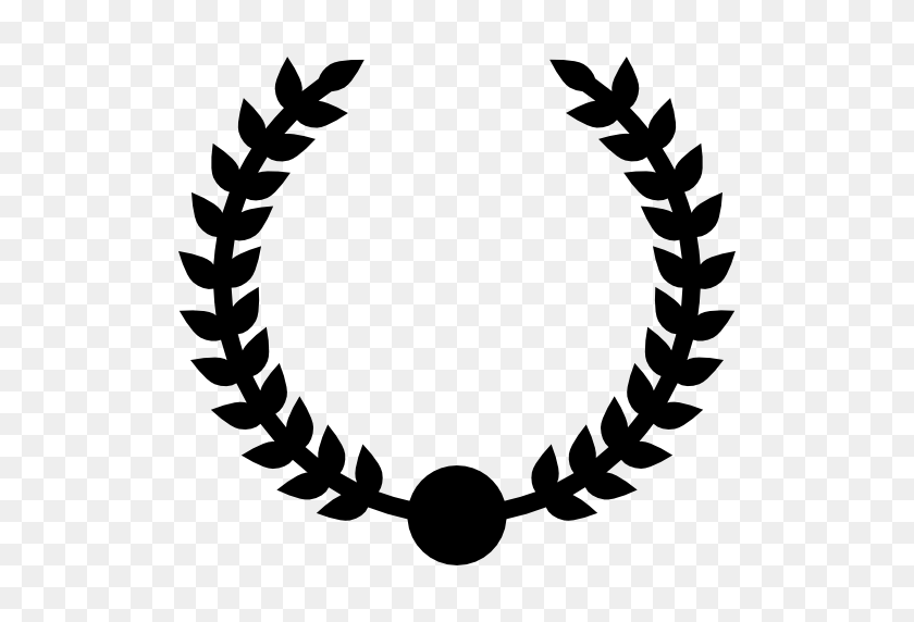 512x512 Wreath Award Circular Branches Symbol - Award Icon PNG