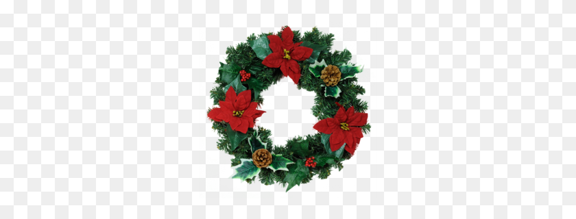 260x260 Wreath Clipart - Holiday Wreath Clip Art
