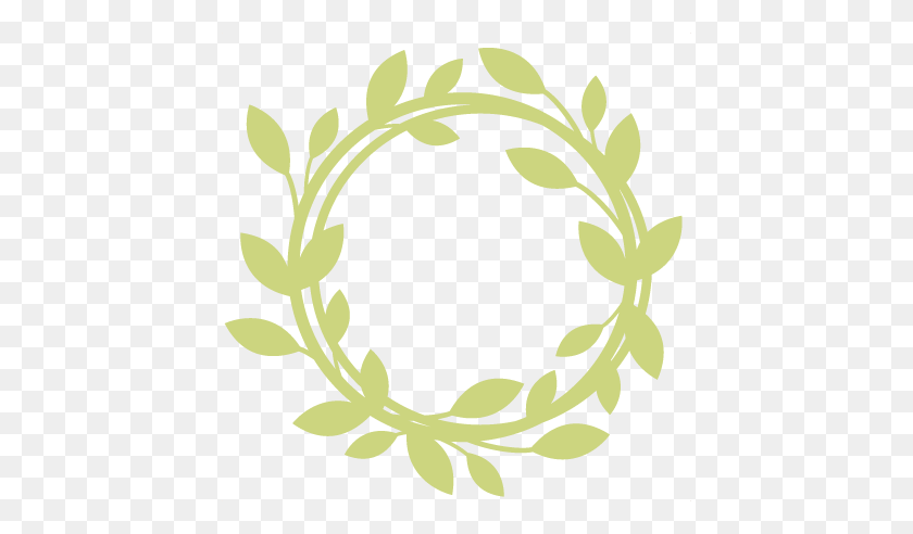 432x432 Wreath Scrapbook Cute Clipart For Silhouette - Free Wreath Clip Art