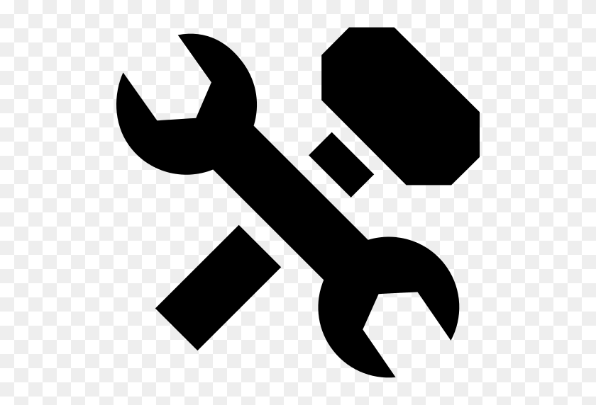 512x512 Wrench And Hammer Png Icon - Wrench Clipart PNG