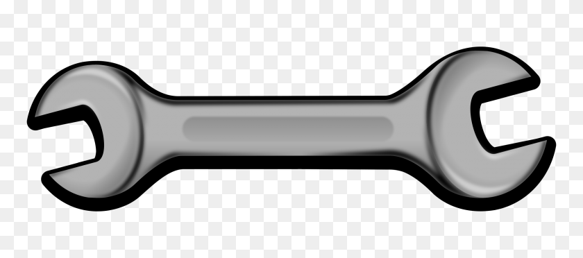 2400x960 Wrench Clip Art - Wrench Clipart PNG