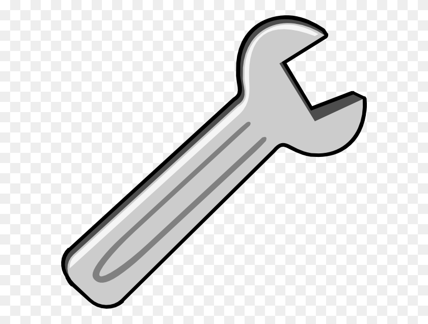 600x576 Wrench Clipart Nice Clip Art - Wrench Clipart Black And White