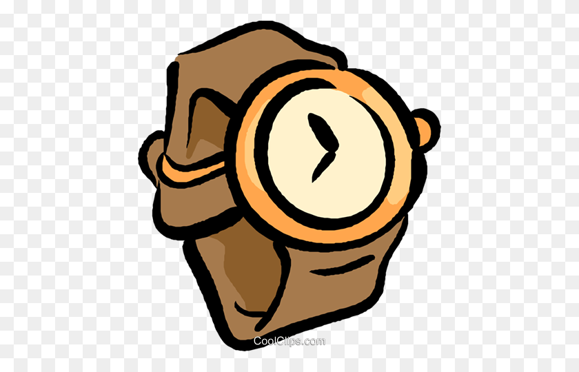 440x480 Wrist Watch Royalty Free Vector Clip Art Illustration - Wrist Watch Clipart