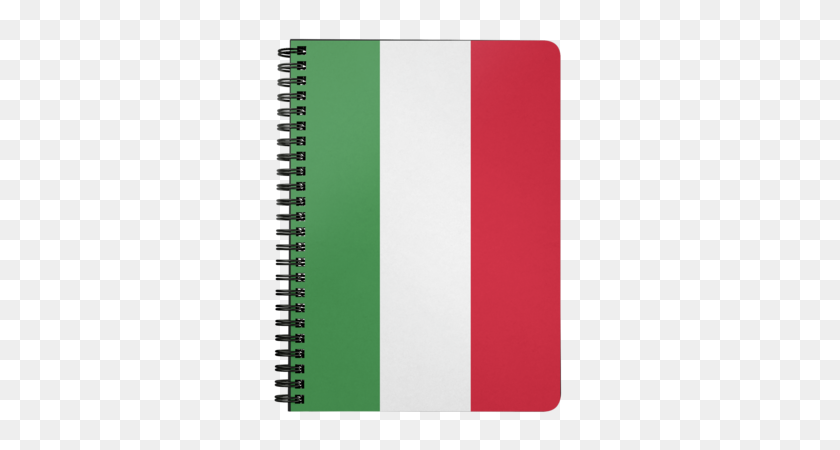 390x390 Writing Collection P S I Love Italy - Spiral Notebook PNG