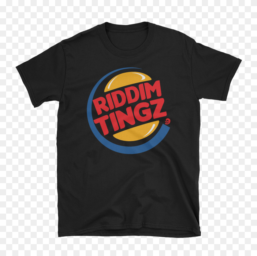 1000x1000 Wub Life Riddim Tingz Colored - Black T Shirt PNG