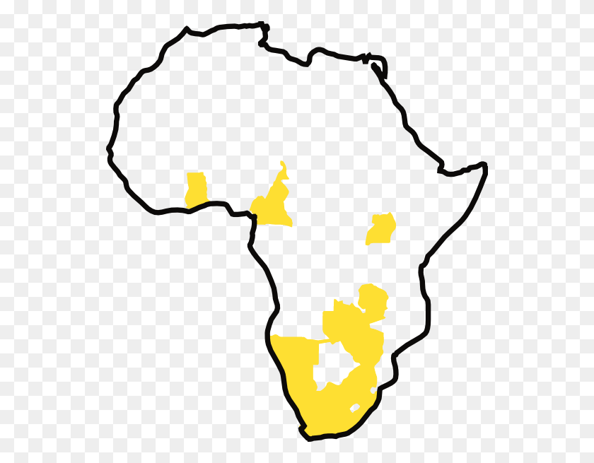 540x595 Wwc Африка Wwc - Карта Африки Png