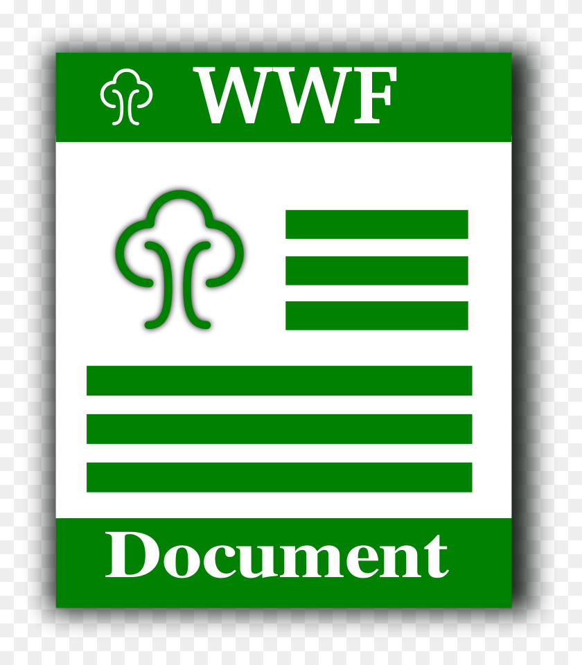 780x900 Wwf Format Icon Png Large Size - Wwf Logo PNG