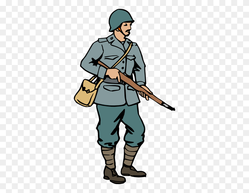 342x593 Wwii American Soldiers Clip Art - Ww2 Soldier Clipart