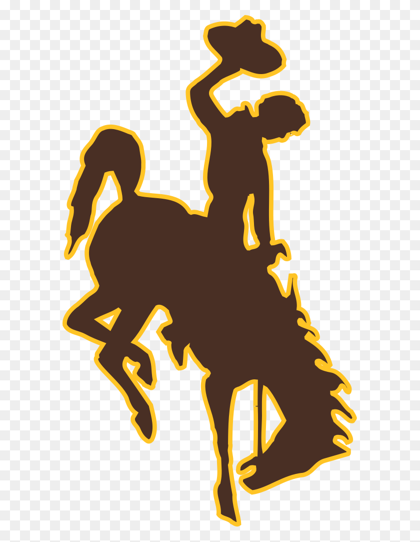 590x1023 Wyoming Athletics Logotipo - Los Vaqueros Logotipo Png